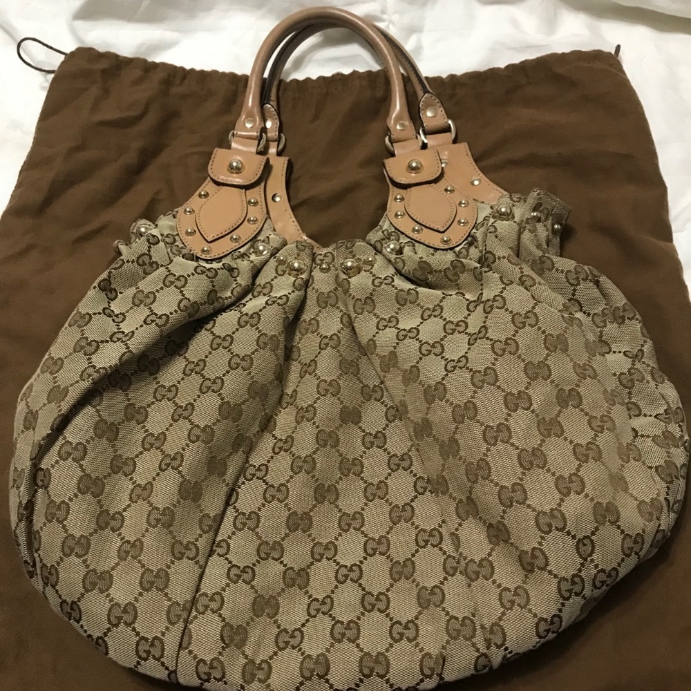 Gucci Studded Pelham Shoulder Bag